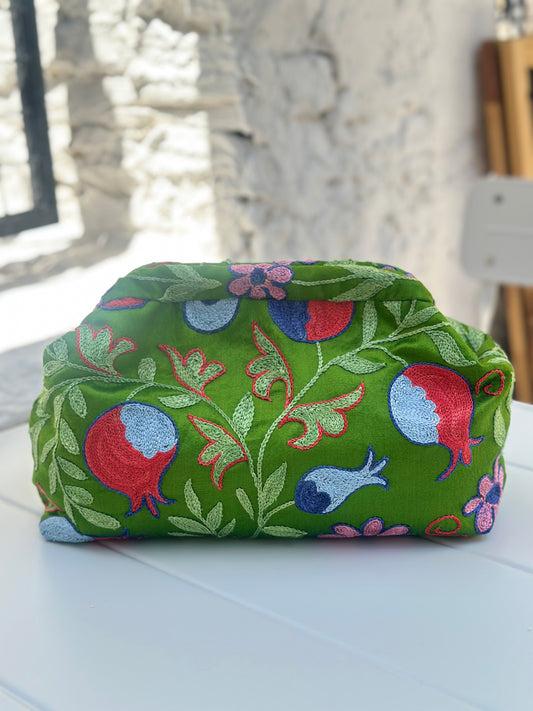 Suzani Green Handbag