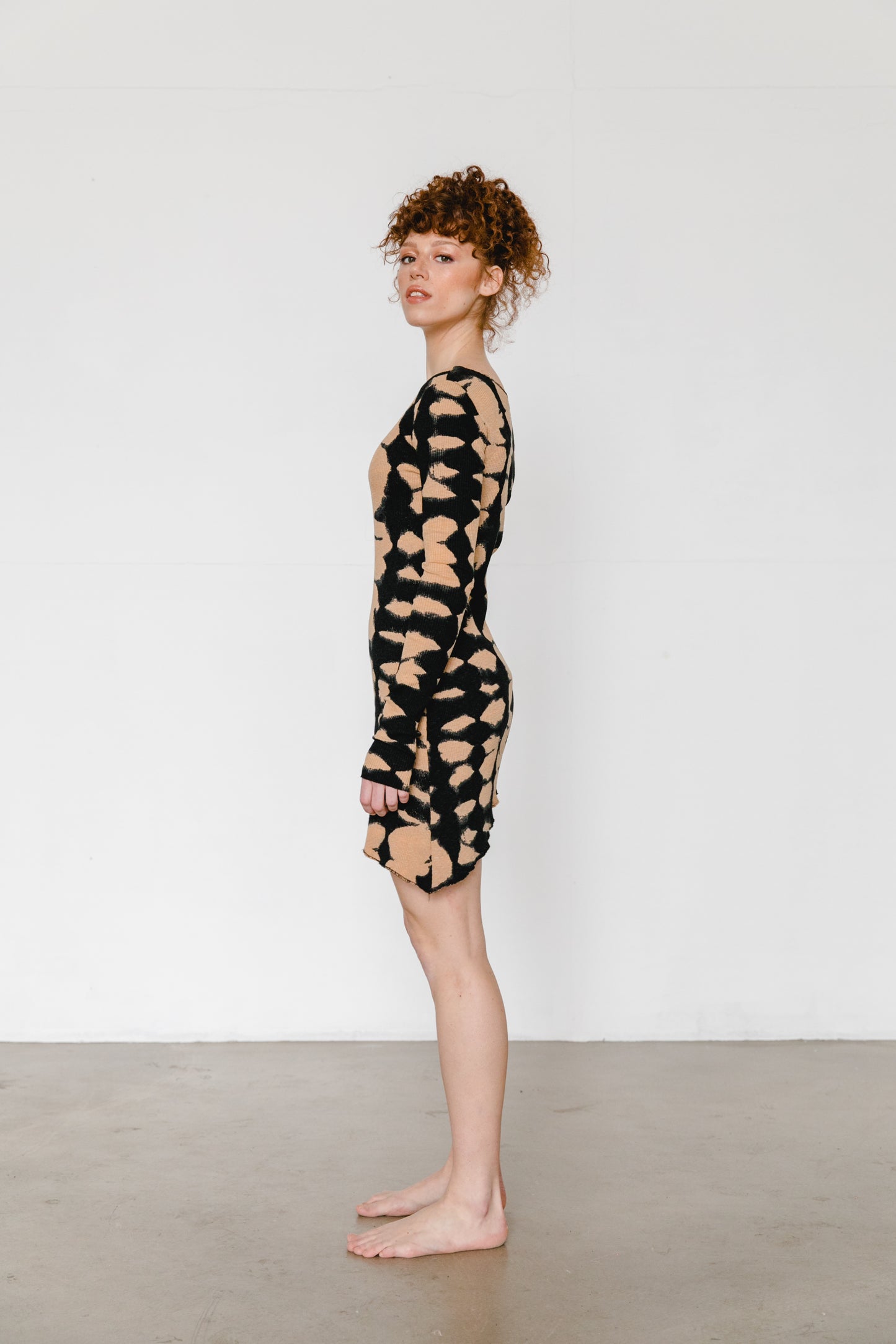 Black Sand Asymmetric Dress