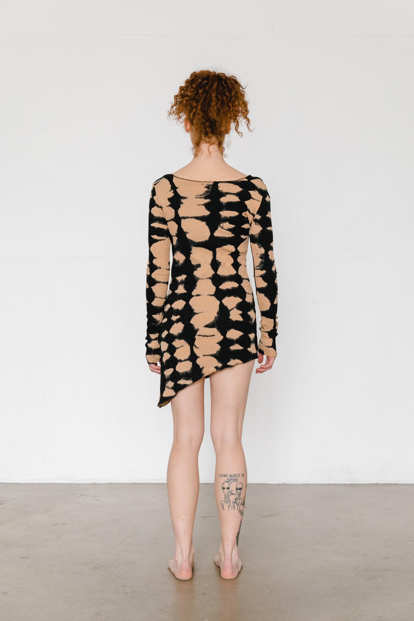 Black Sand Asymmetric Dress