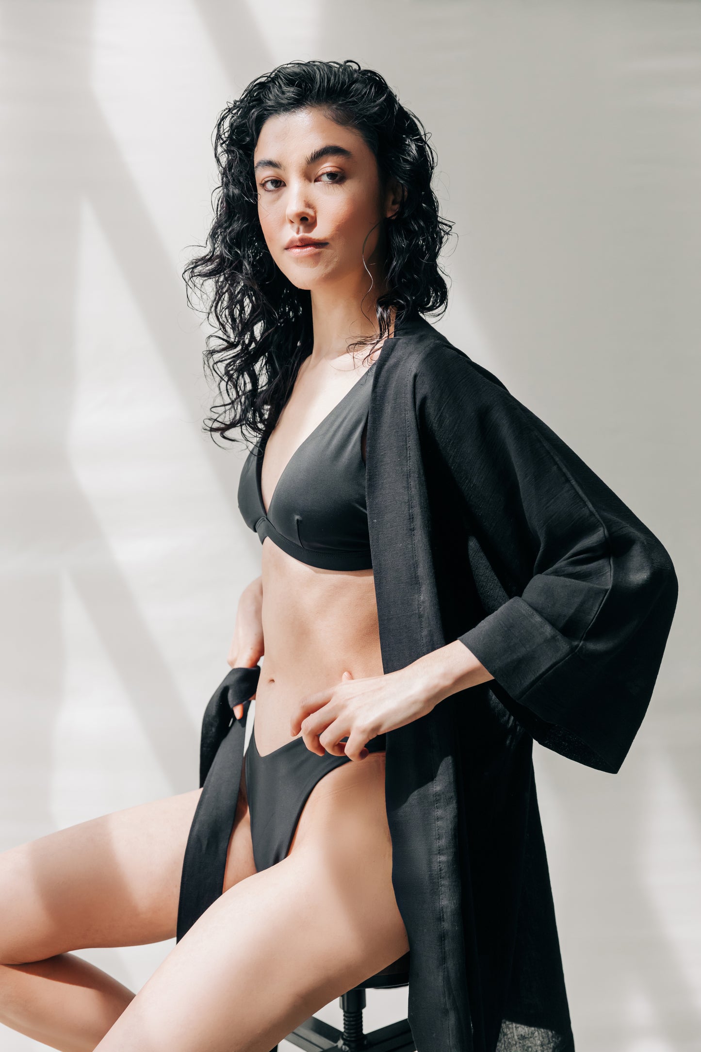 Sicily Black Kimono