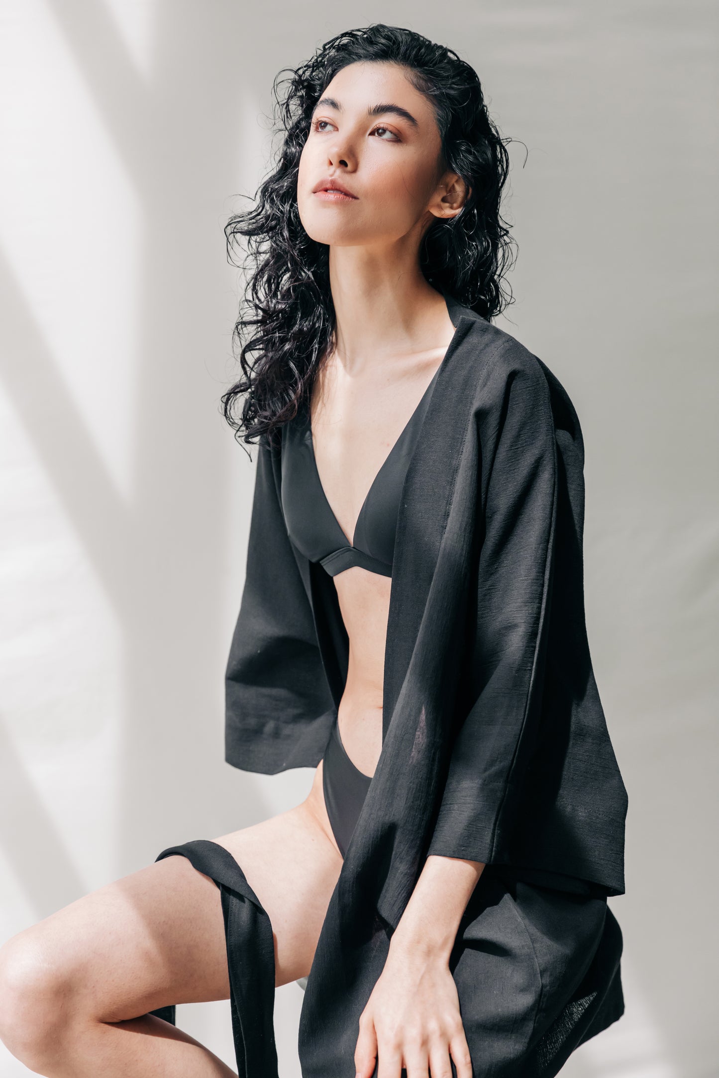 Sicily Black Kimono