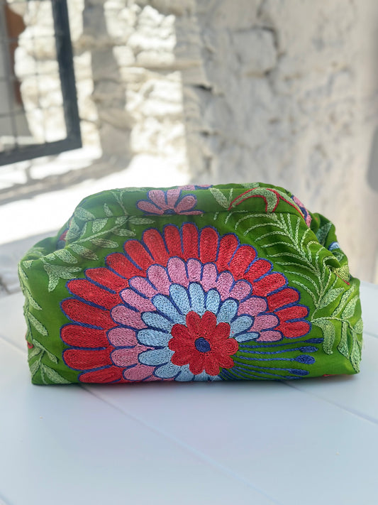 Suzani Green Handbag