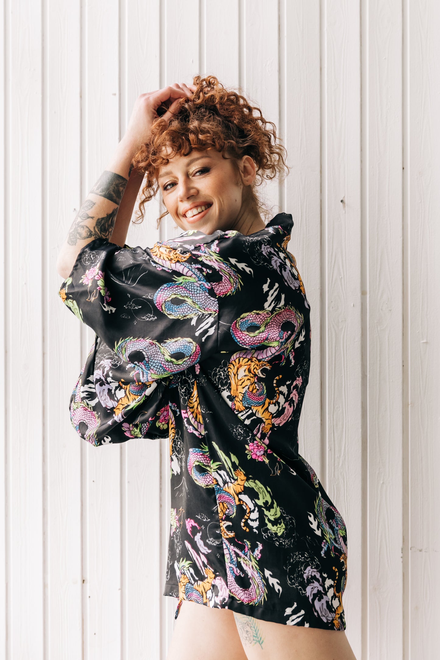 Jungle Short Kimono